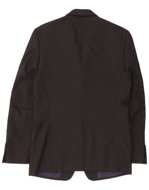 PAUL SMITH Mens 2 Button Blazer Jacket UK 38 Medium Black Wool