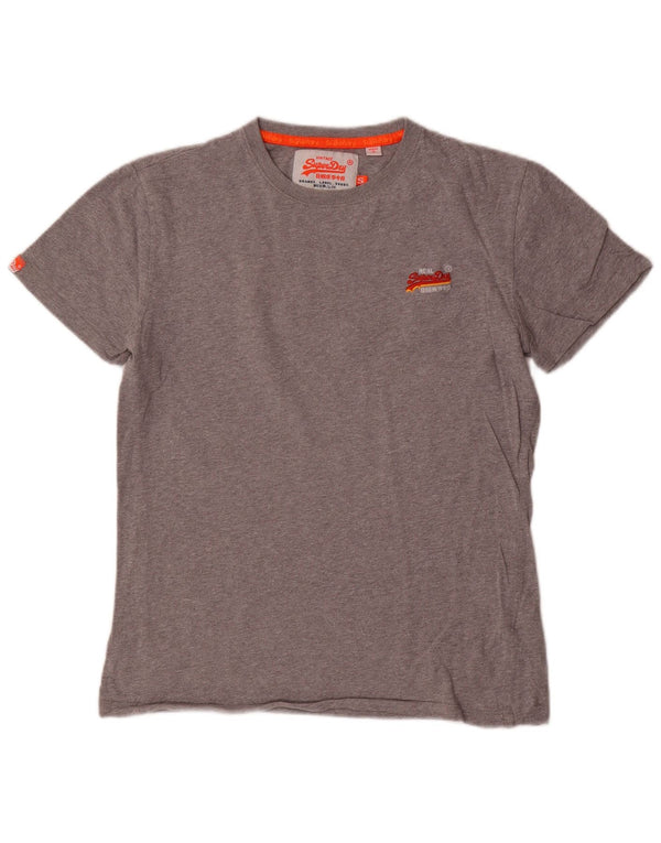 Superdry Mens T-Shirt Top Small Grey