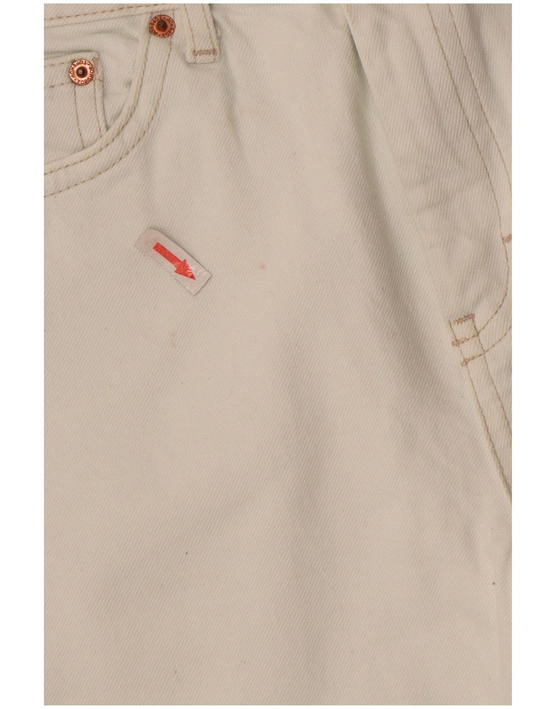 TOPSHOP Womens Crop Straight Jeans W30 L25 White