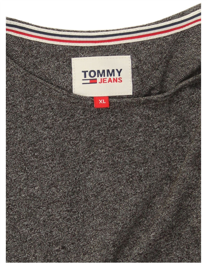 Tommy Hilfiger Mens T-Shirt Top XL Grey Flecked