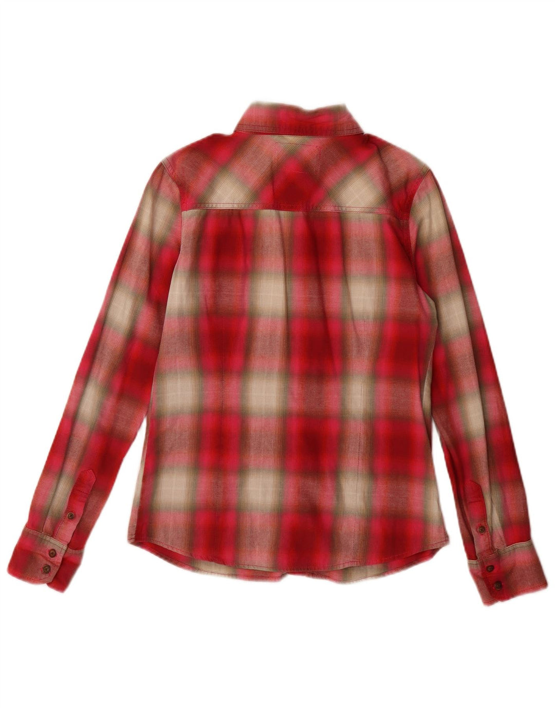 AEROPOSTALE Womens Shirt UK 10 Small Red Check Cotton