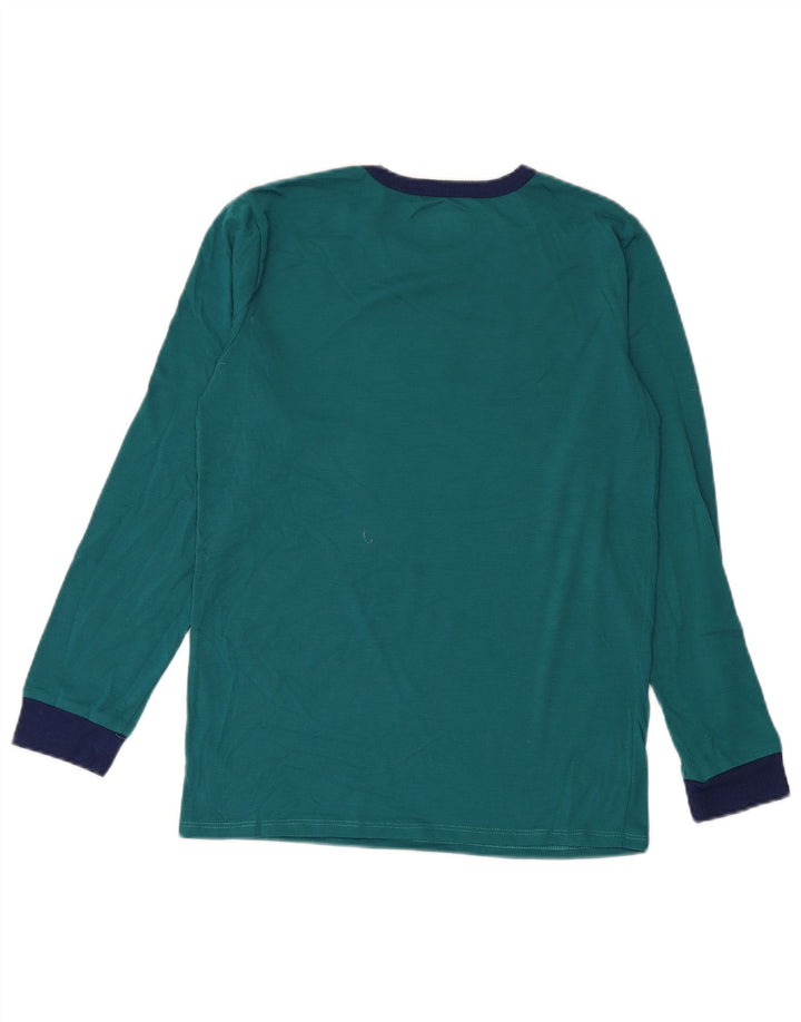 EDDIE BAUER Boys Graphic Top Long Sleeve 13-14 Years Large Green
