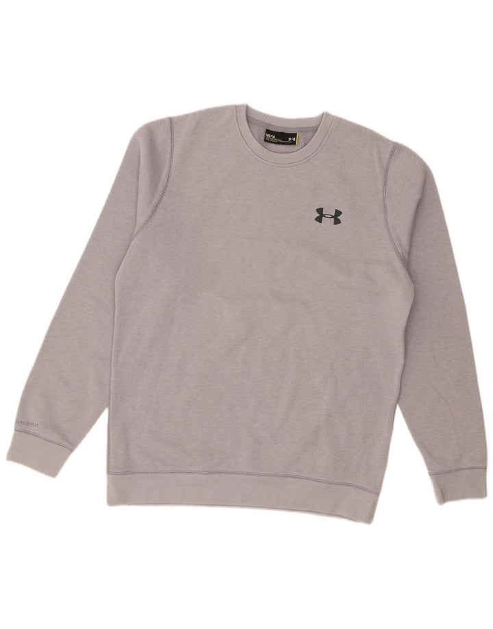 Under Armour Mens Sweatshirt Jumper Medium Grey Cotton