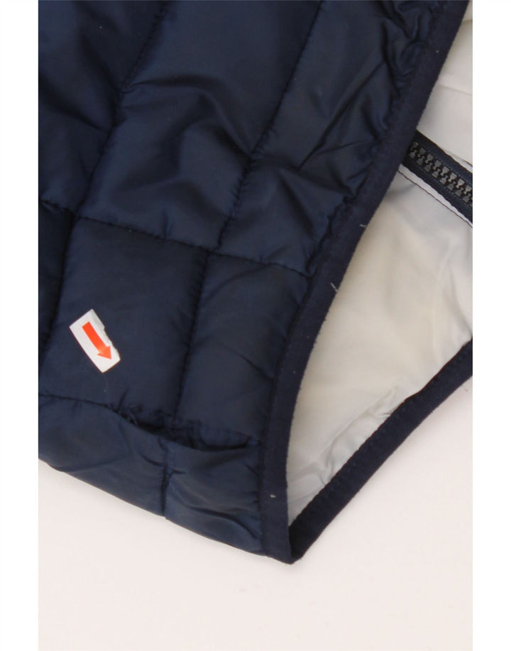 JACK & JONES Mens Hooded Padded Jacket UK 40 Large Navy Blue Polyester