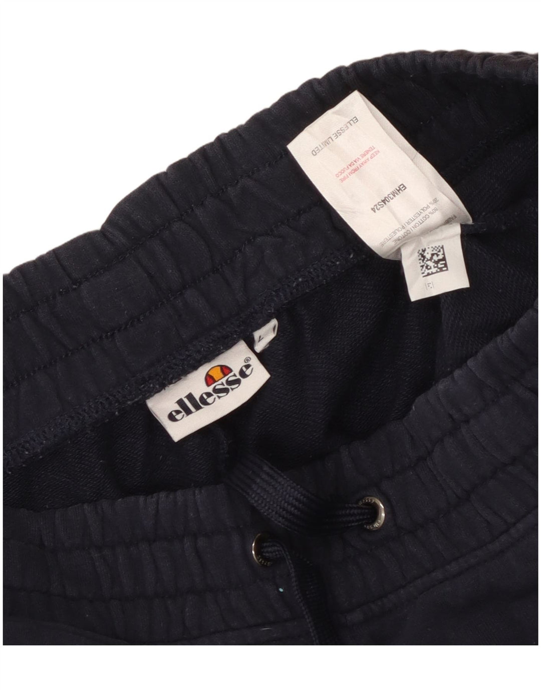 Ellesse Mens Graphic Sport Shorts Large  Navy Blue Cotton