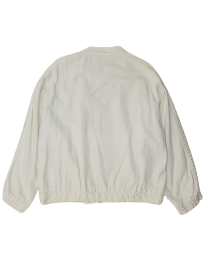 Vintage Mens Utility Jacket UK 40 Large White Cotton
