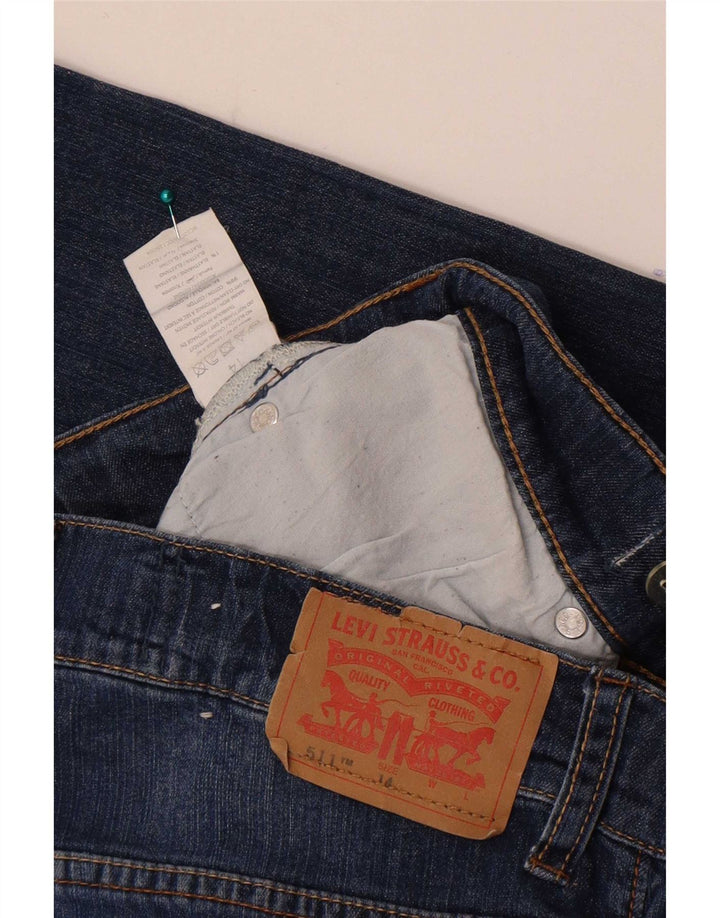 Levi's Boys 511 Slim Jeans 13-14 Years W28 L30 Blue Cotton