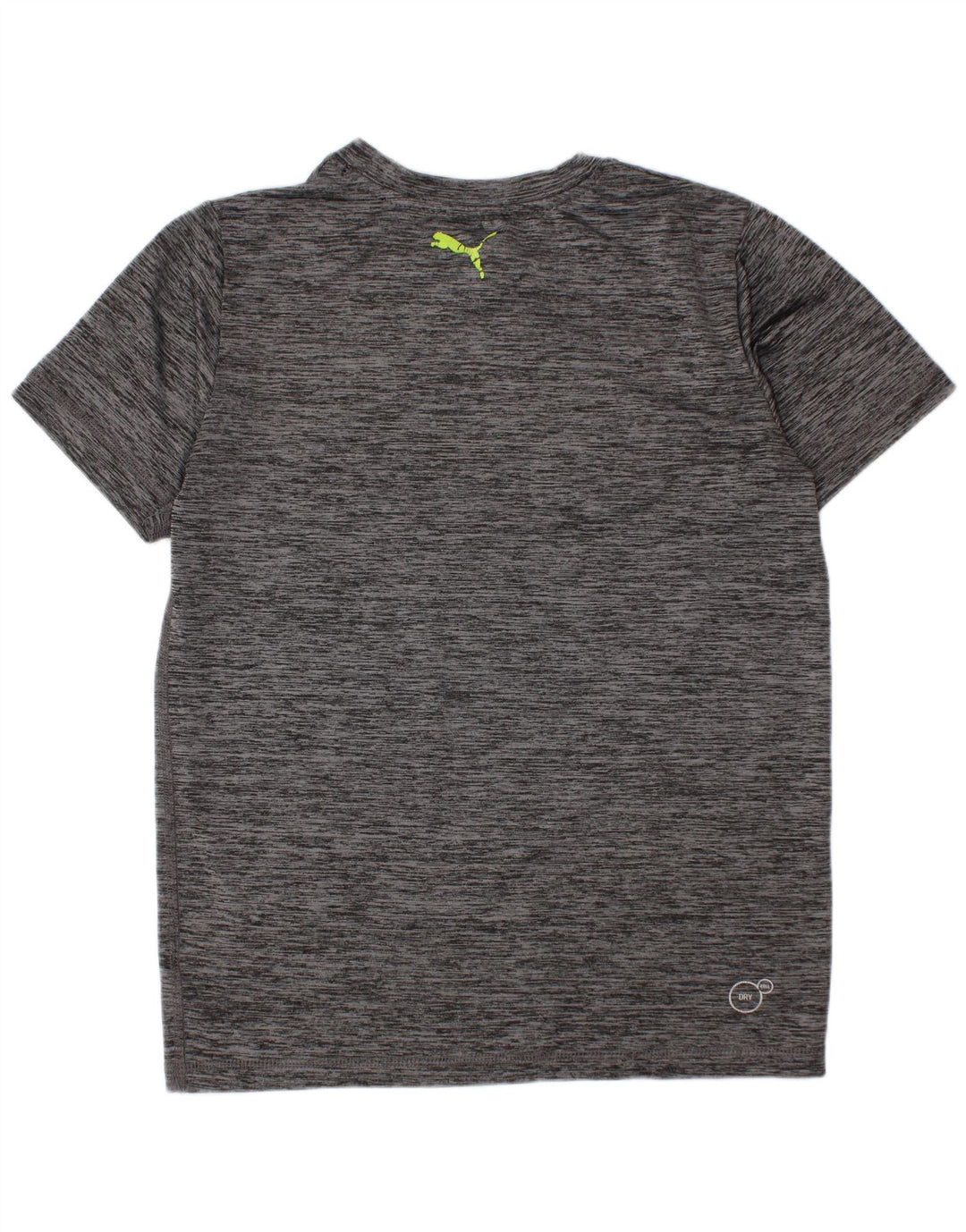Puma Boys Graphic T-Shirt Top 7-8 Years Small Grey Flecked Polyester