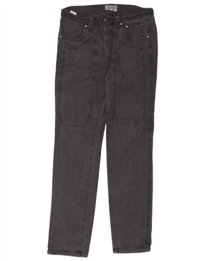 Jeckerson Mens Straight Jeans W34 L33 Grey Cotton