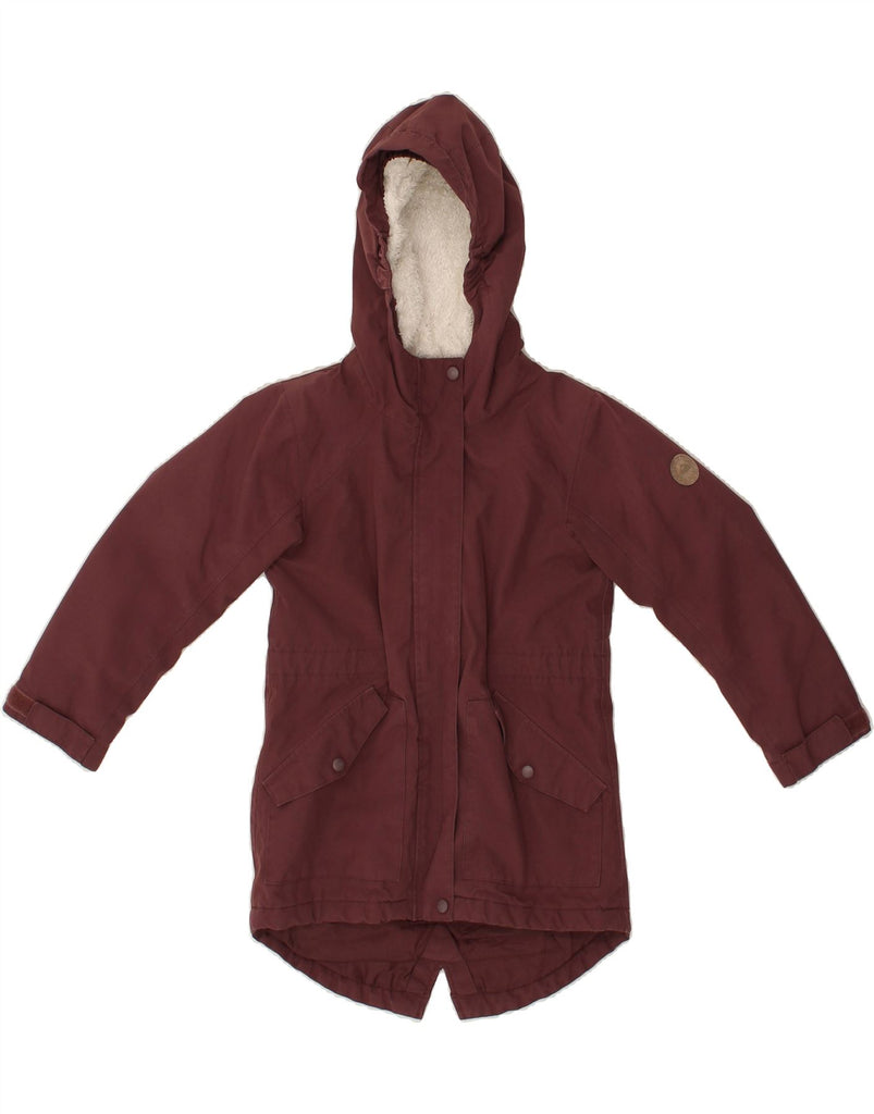 MCKINLEY Boys Hooded Sherpa Jacket 5-6 Years Maroon Polyester | Vintage McKinley | Thrift | Second-Hand McKinley | Used Clothing | Messina Hembry 