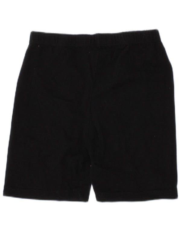 DKNY Girls Graphic Sport Shorts 4-5 Years Black Cotton