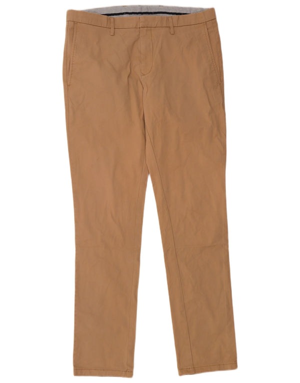 Tommy Hilfiger Mens Slim Fit Chino Trousers W36 L34 Beige Cotton