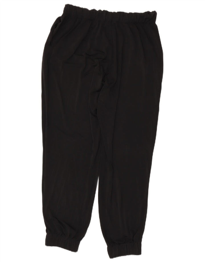 ZARA Womens Tracksuit Trousers Joggers UK 12 Medium Black