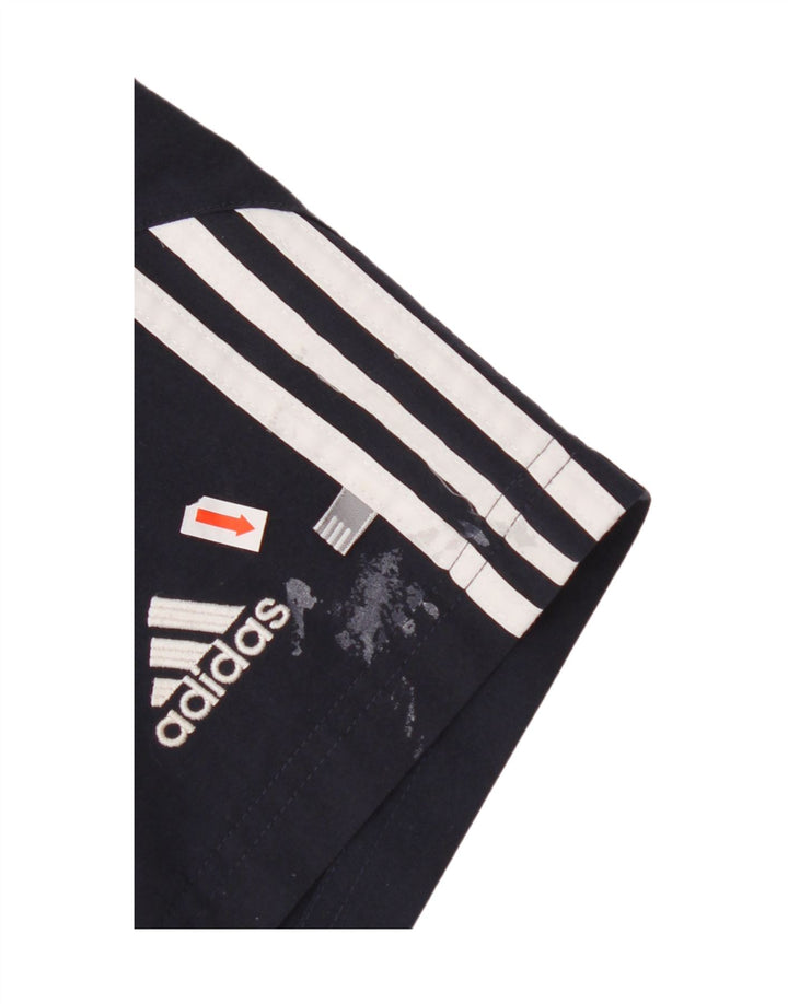 ADIDAS Mens Sport Shorts Large Navy Blue Polyester Vintage Adidas and Second-Hand Adidas from Messina Hembry 