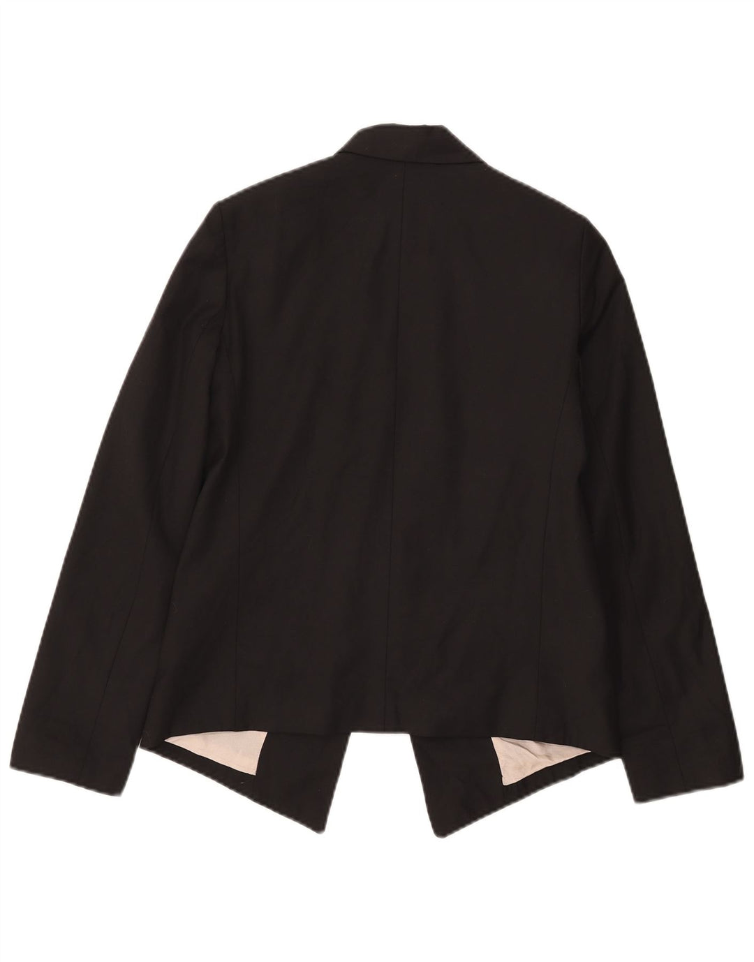Topshop Womens Open Blazer Jacket UK 8 Small Black Polyester