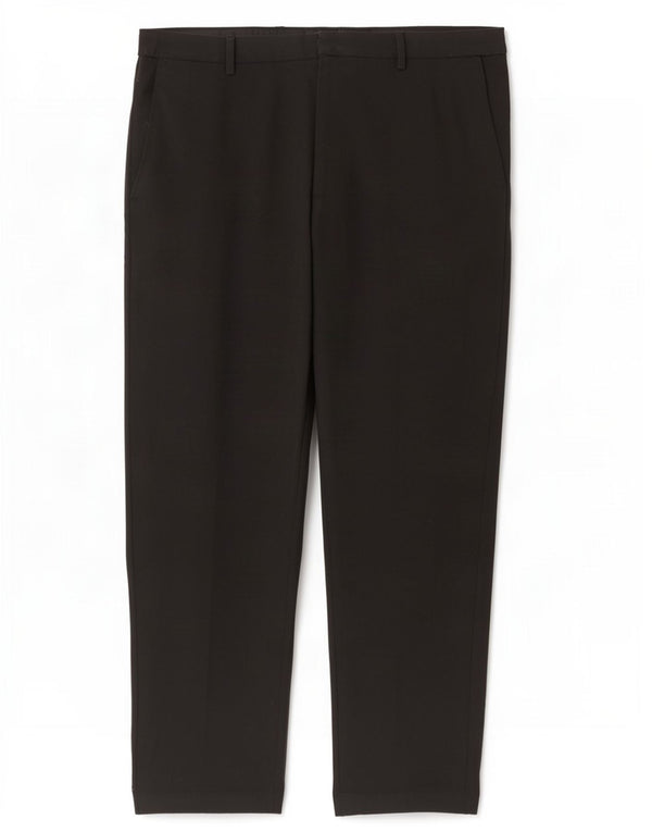 Marks & Spencer Mens Regular Fit Chino Trousers W38 L29 Black Polyester