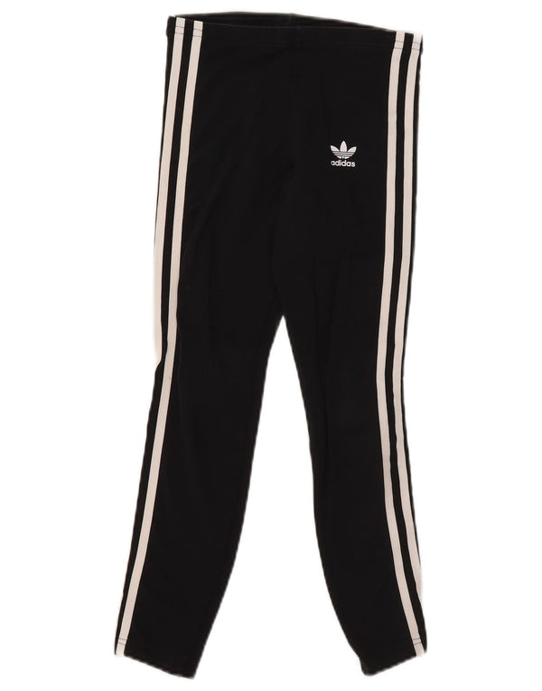 Adidas Girls Leggings 9-10 Years Black Cotton
