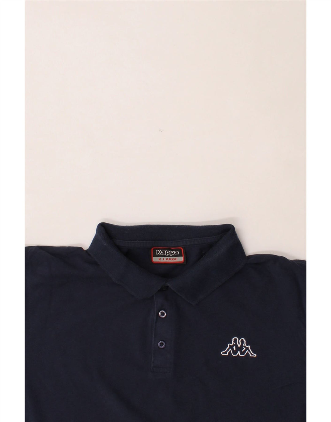 KAPPA Mens Polo Shirt XL Navy Blue Cotton Vintage Kappa and Second-Hand Kappa from Messina Hembry 