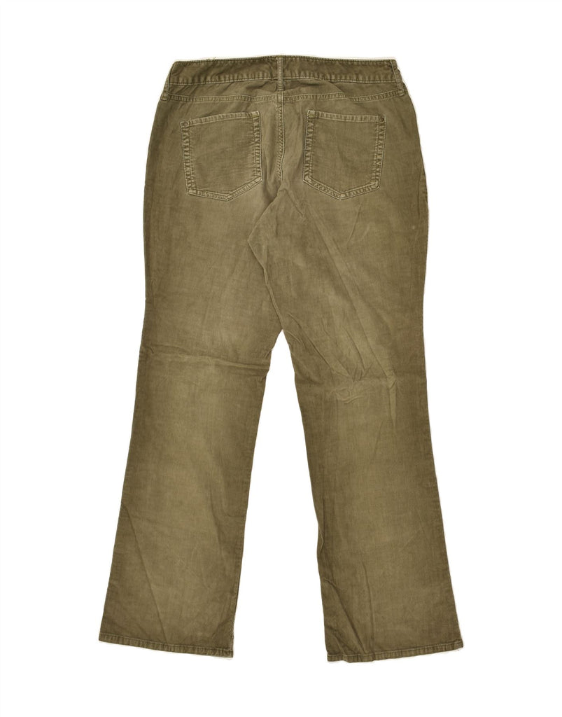 EDDIE BAUER Womens Bootcut Corduroy Trousers US 6 Medium W28 L30 Green | Vintage Eddie Bauer | Thrift | Second-Hand Eddie Bauer | Used Clothing | Messina Hembry 