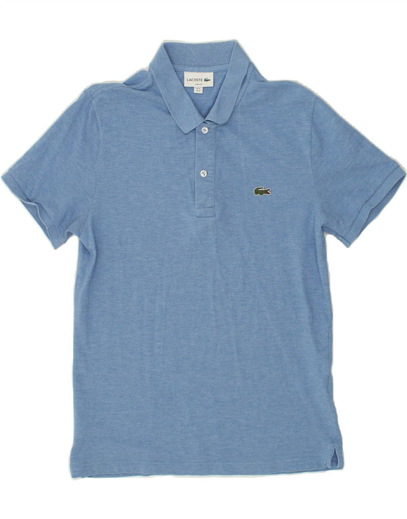 LACOSTE Mens Slim Fit Polo Shirt Size 4 Medium Blue Cotton | Vintage Lacoste | Thrift | Second-Hand Lacoste | Used Clothing | Messina Hembry 