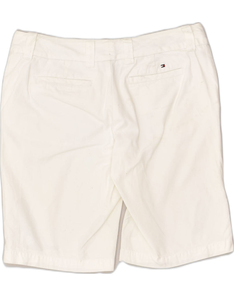 TOMMY HILFIGER Womens Chino Shorts US 6 Medium W30 White Cotton | Vintage Tommy Hilfiger | Thrift | Second-Hand Tommy Hilfiger | Used Clothing | Messina Hembry 