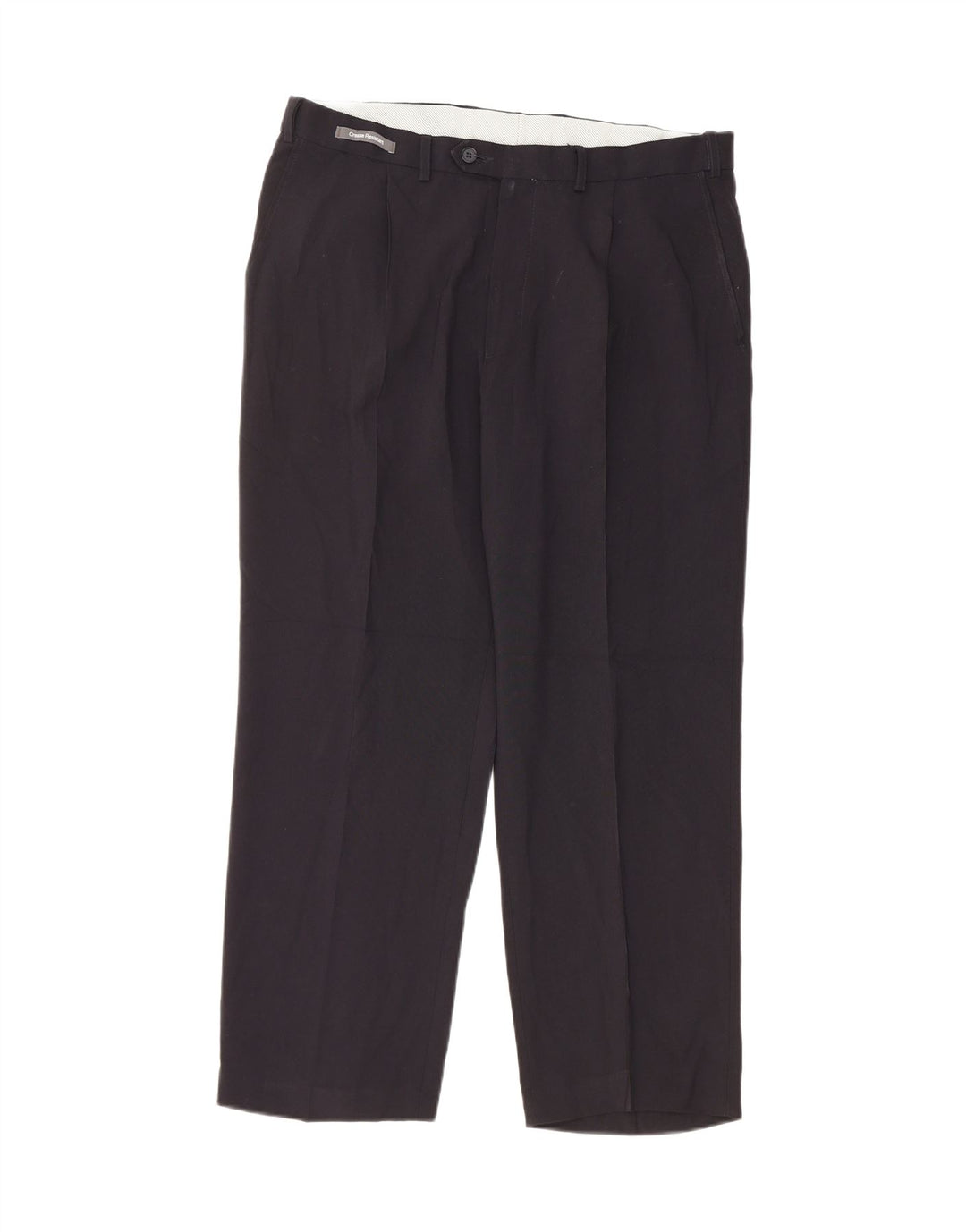 Marks & Spencer Mens Pegged Chino Trousers W36 L29 Navy Blue Classic