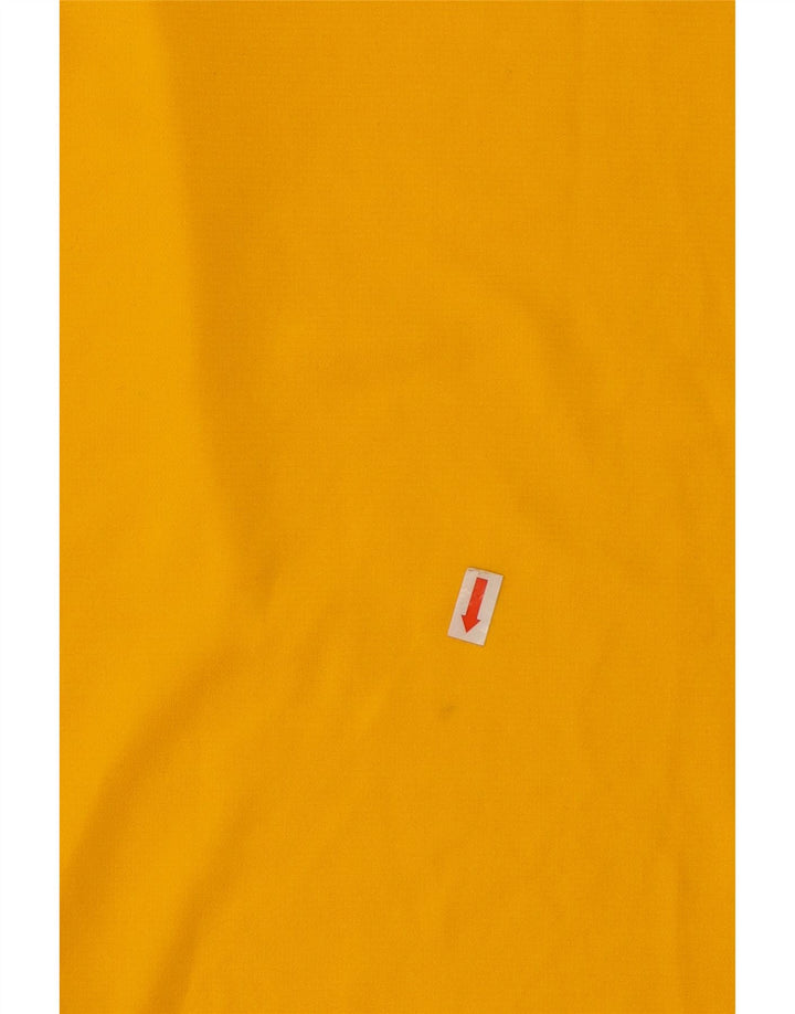 Nike Mens Dri Fit T-Shirt Top XL Yellow Colourblock Polyester
