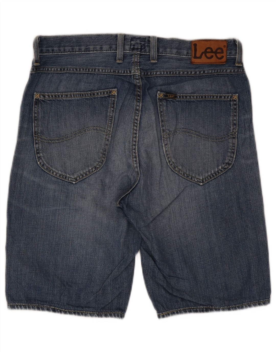 Lee Mens 5 Pocket Short Denim Shorts W30 Medium Blue Cotton