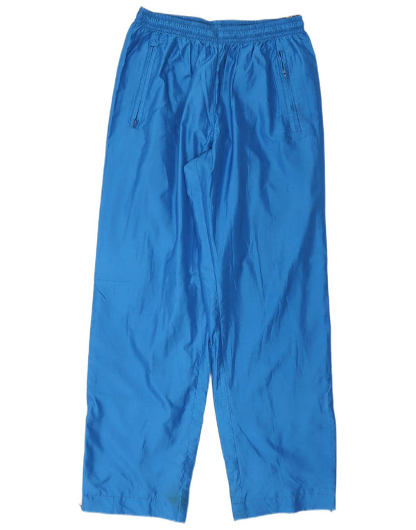 Asics Mens Graphic Tracksuit Trousers Medium Blue Colourblock Polyester