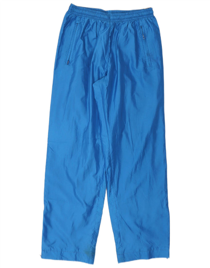 Asics Mens Graphic Tracksuit Trousers Medium Blue Colourblock Polyester