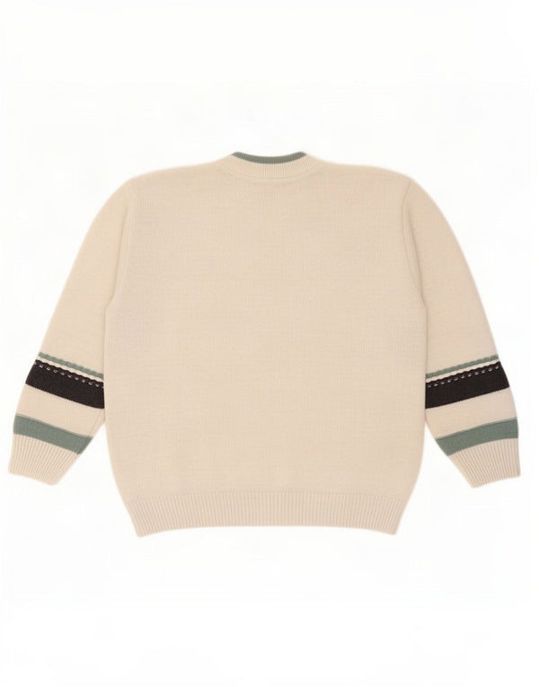 Vintage Mens Crew Neck Jumper Sweater IT 44/46 XS Multicoloured Geometric