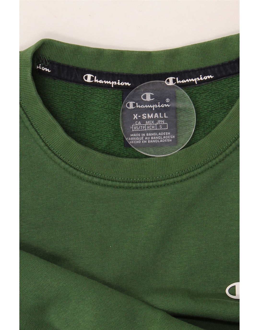 CHAMPION Mens Sweatshirt Jumper XS Green