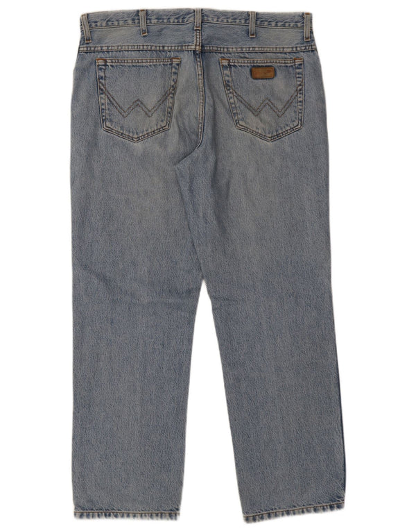 Wrangler Mens Texas Straight Jeans W36 L30 Blue Cotton