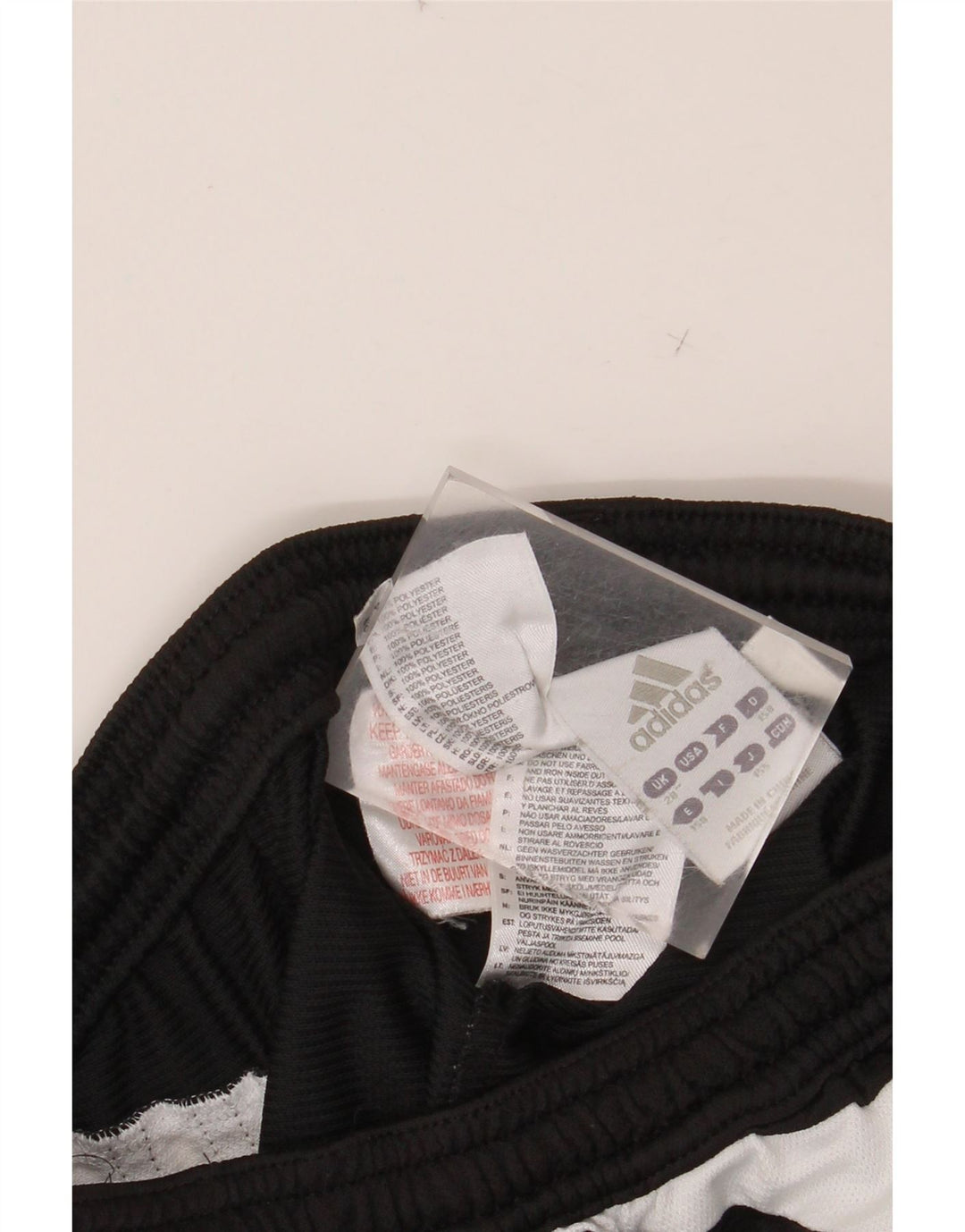 ADIDAS Boys Sport Shorts 12-13 Years Black Colourblock Polyester