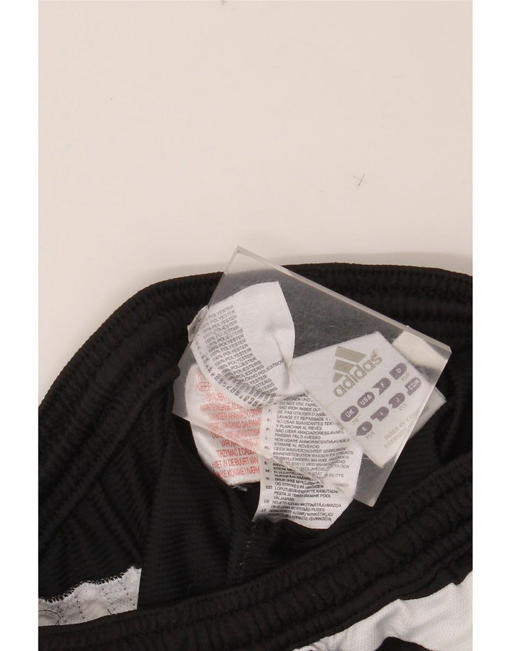 ADIDAS Boys Sport Shorts 12-13 Years Black Colourblock Polyester