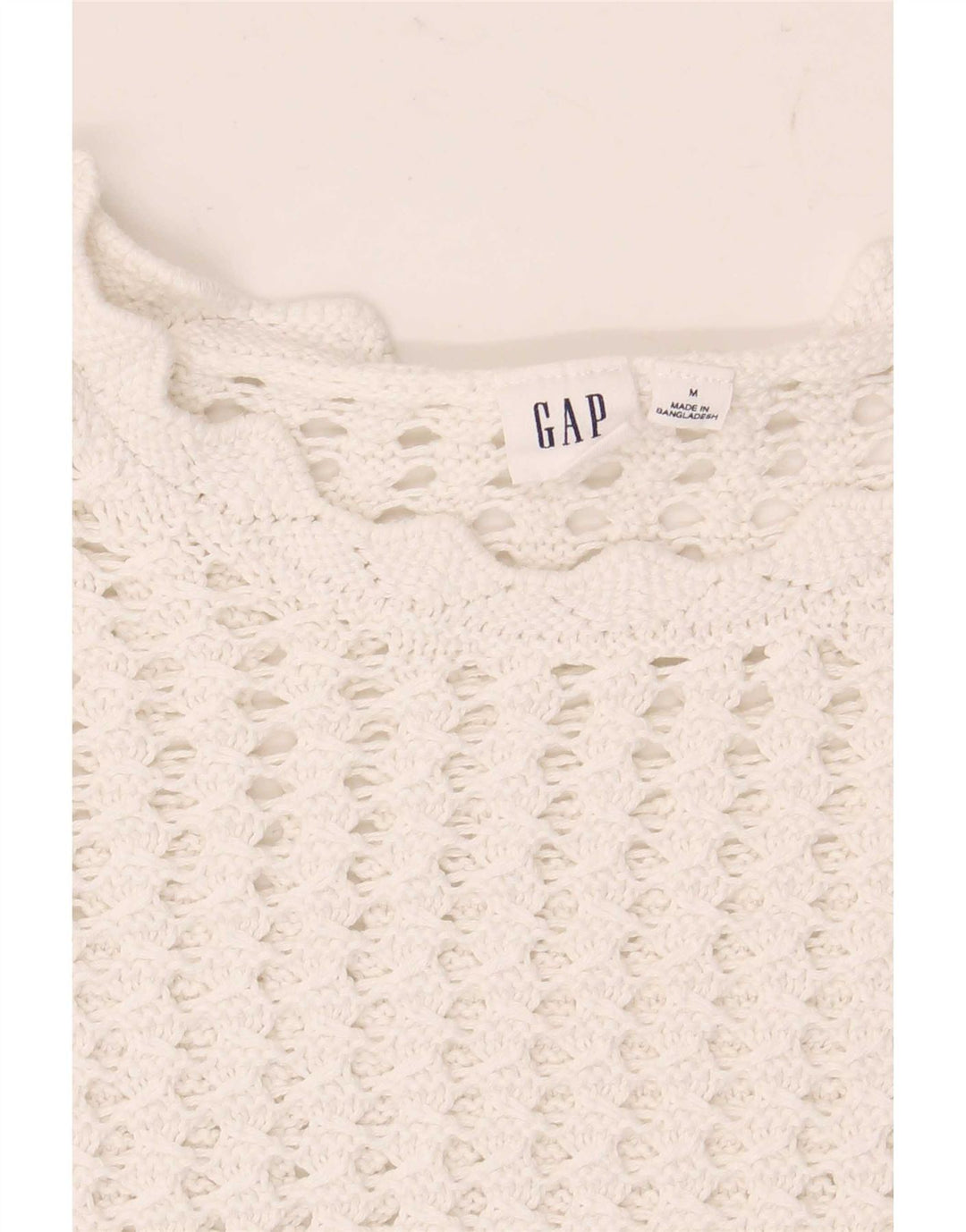 Gap Womens Crochet Blouse Top UK 14 Medium White