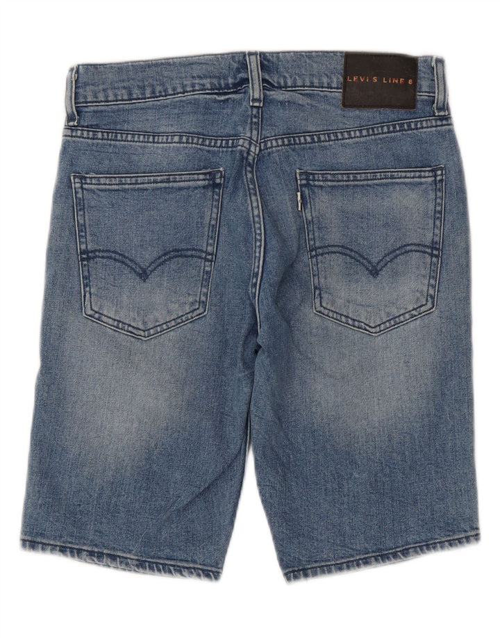 Levi's Womens Line 8 Denim Shorts W28 Medium Blue Cotton