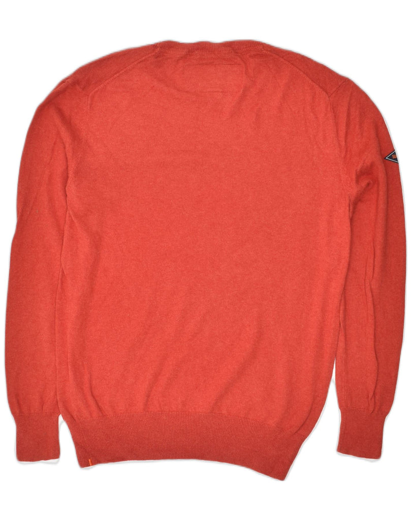 SUPERDRY Mens Crew Neck Jumper Sweater Medium Red Cotton | Vintage Superdry | Thrift | Second-Hand Superdry | Used Clothing | Messina Hembry 