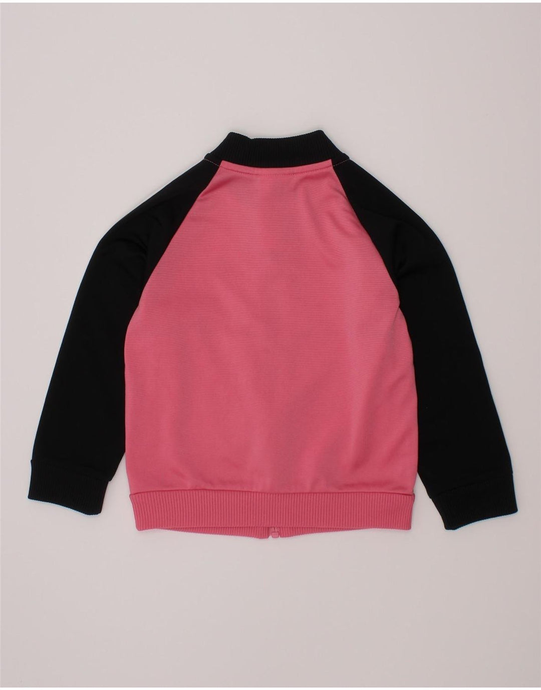 ADIDAS Baby Girls Tracksuit Top Jacket 18-24 Months Pink Colourblock
