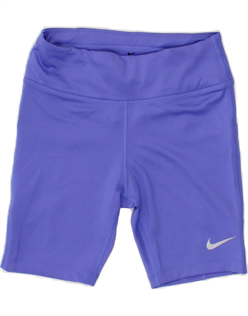 NIKE Womens Dri Fit Sport Shorts UK 8 Small  Purple Polyester Vintage Nike and Second-Hand Nike from Messina Hembry 