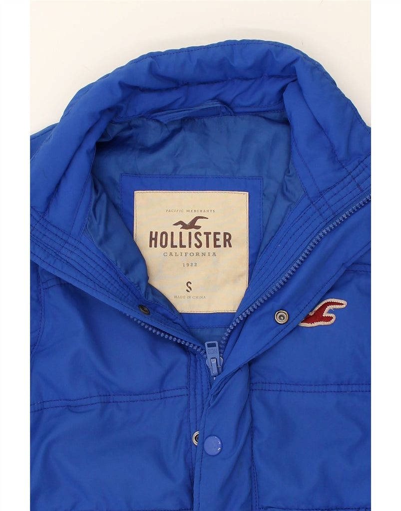 HOLLISTER Mens Padded Gilet UK 36 Small Blue Polyester | Vintage Hollister | Thrift | Second-Hand Hollister | Used Clothing | Messina Hembry 