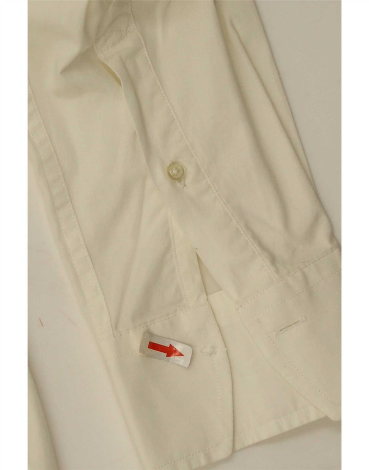 La Martina Mens Graphic Slim Fit Shirt Large White