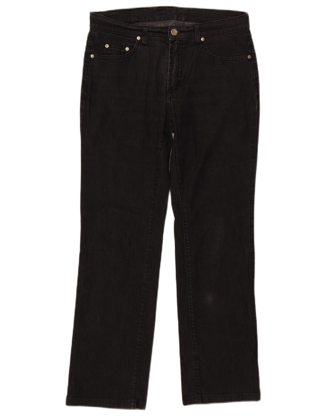 TRUSSARDI Womens Straight Jeans W25 L29 Black Cotton