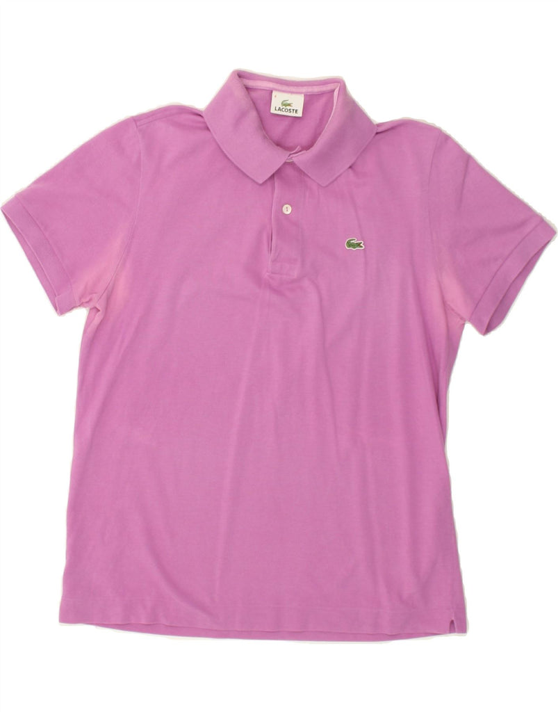 LACOSTE Mens Polo Shirt Size 4 Medium Purple Cotton | Vintage Lacoste | Thrift | Second-Hand Lacoste | Used Clothing | Messina Hembry 
