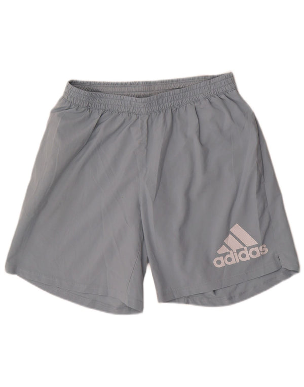 Adidas Mens Graphic Sport Shorts Large Blue Polyester