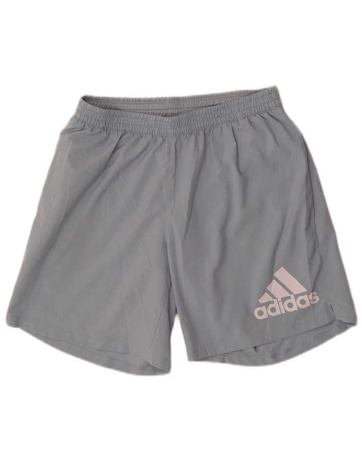 Adidas Mens Graphic Sport Shorts Large Blue Polyester