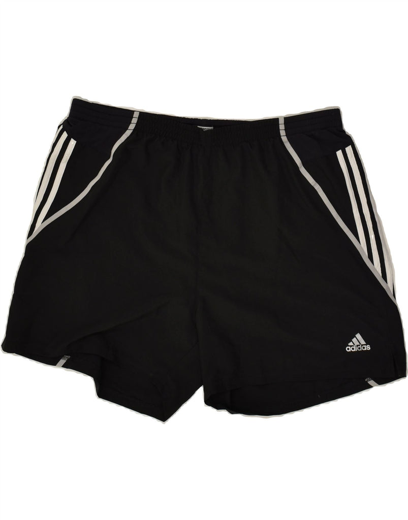 ADIDAS Womens Climacool Sport Shorts UK 20 2XL Black Polyester | Vintage Adidas | Thrift | Second-Hand Adidas | Used Clothing | Messina Hembry 