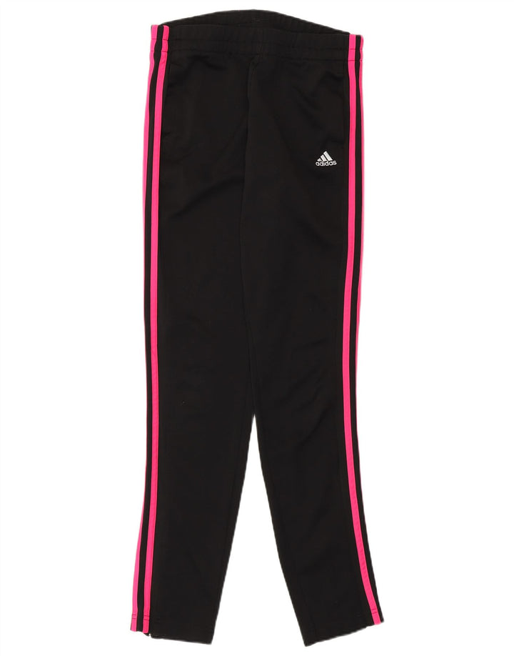 Adidas Womens Tracksuit Trousers UK 8/10 Small Black Polyester