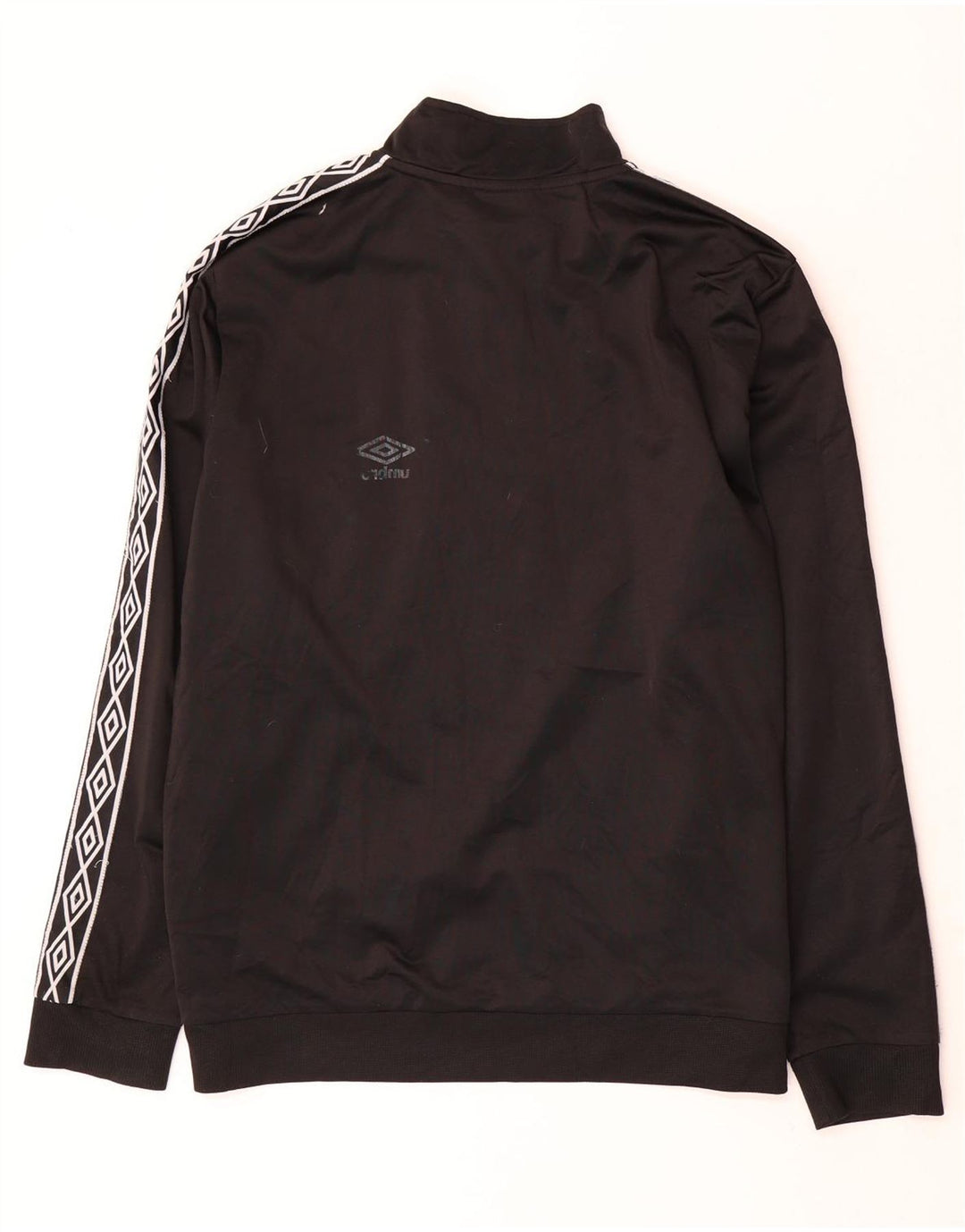 Umbro Mens Graphic Pullover Tracksuit Top 2XL Black Geometric Polyester