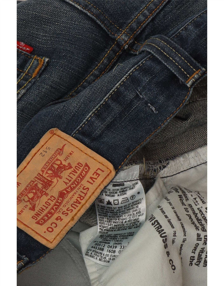 Levi's Mens 512 Capri Jeans W33 L22 Blue Cotton